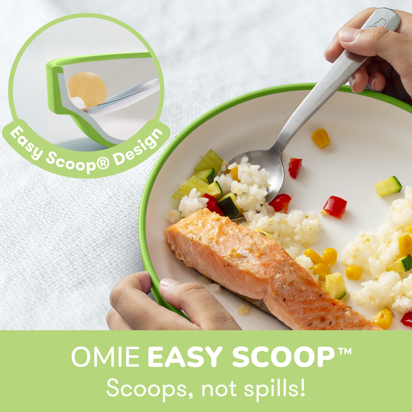 OMIE Easy Scoop Plate (1 Plate + 1 Divider)