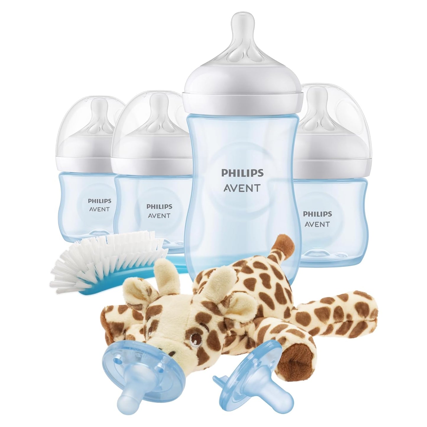 Philips Avent Natural Baby Bottle, Pink Baby Gift Set with Snuggle