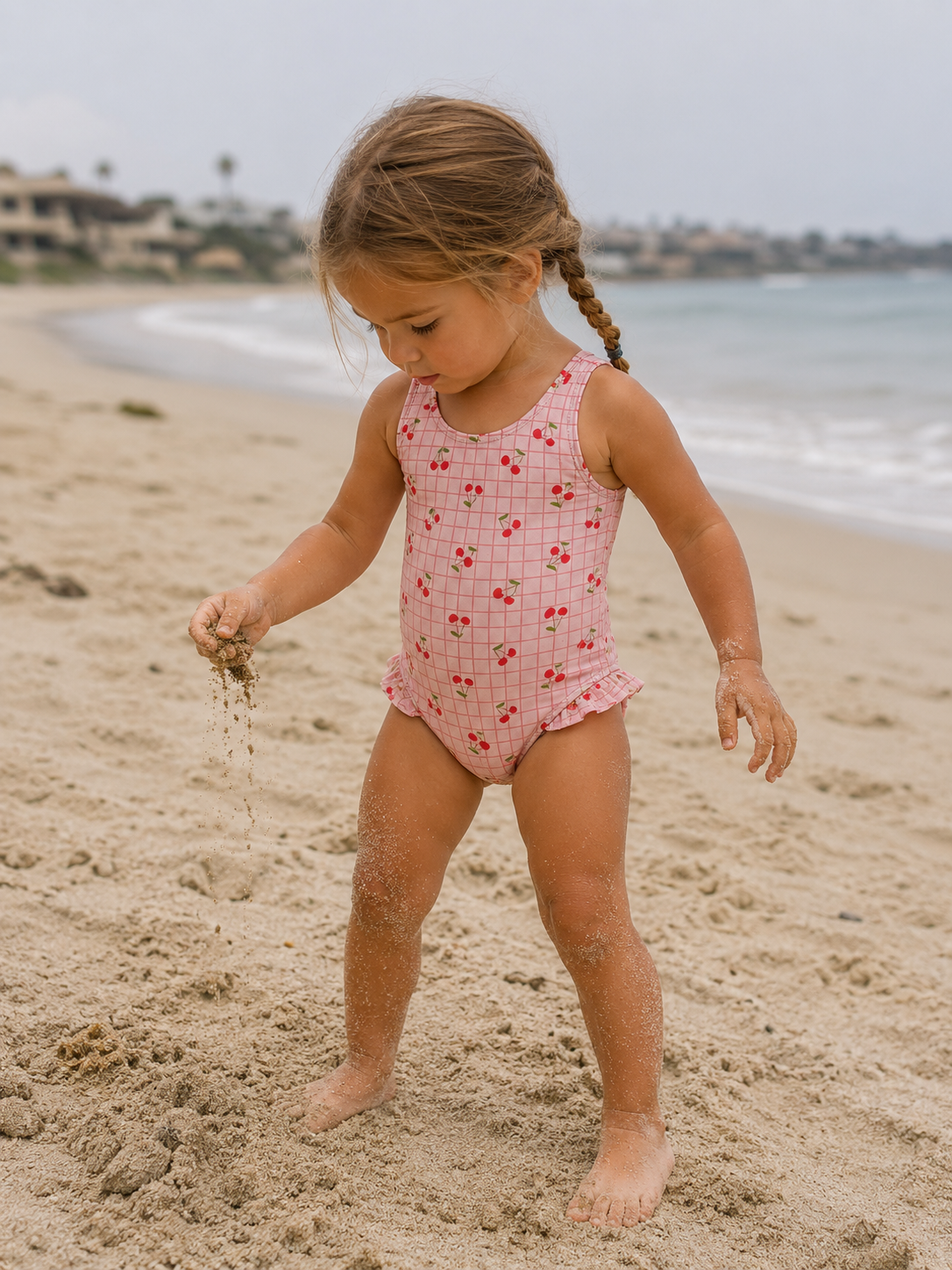 Cherry Coast Ruffle Swimsuit 🍒