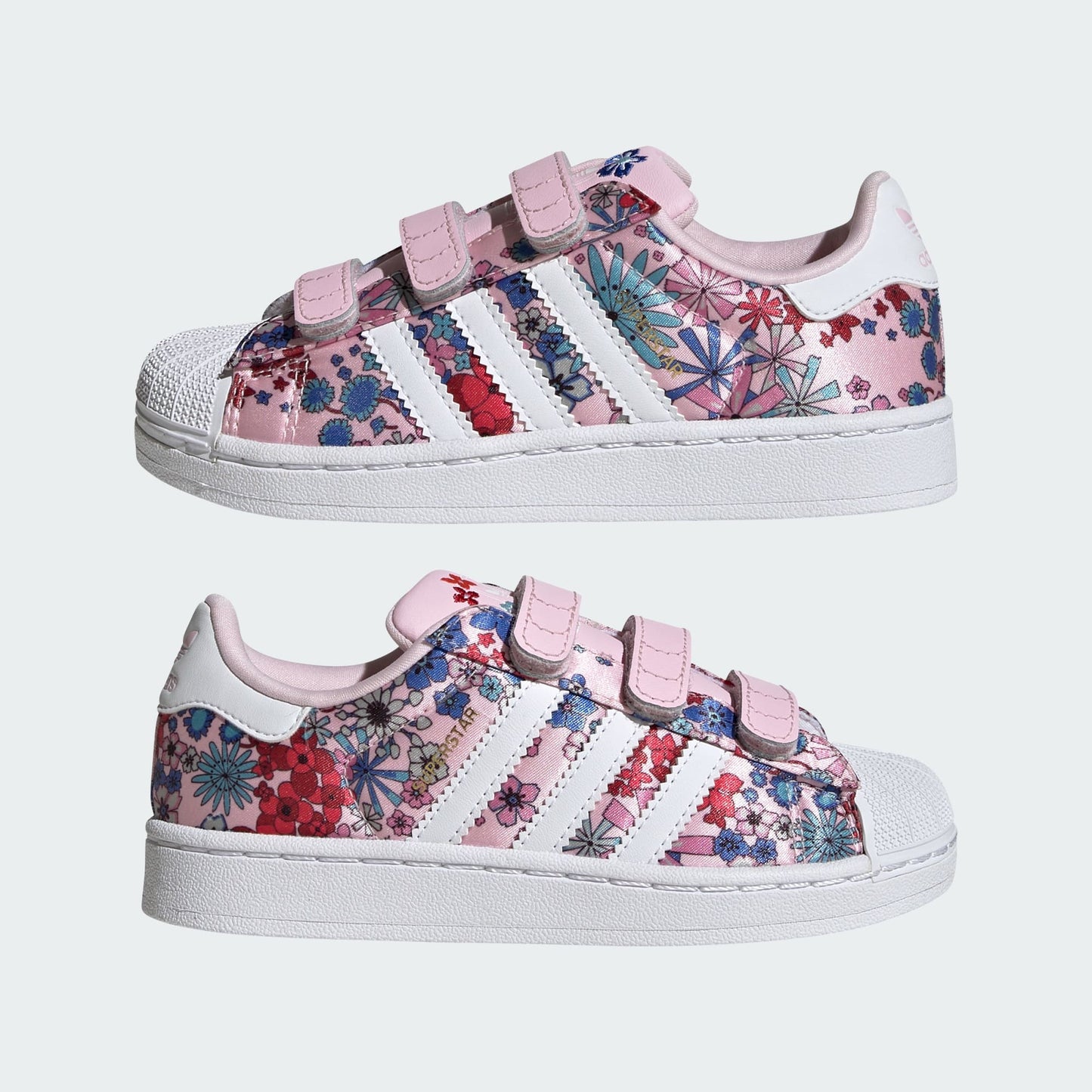 ADIDAS LIBERTY LONDON SUPERSTAR II COMFORT CLOSURE SHOES (4 -7 years)