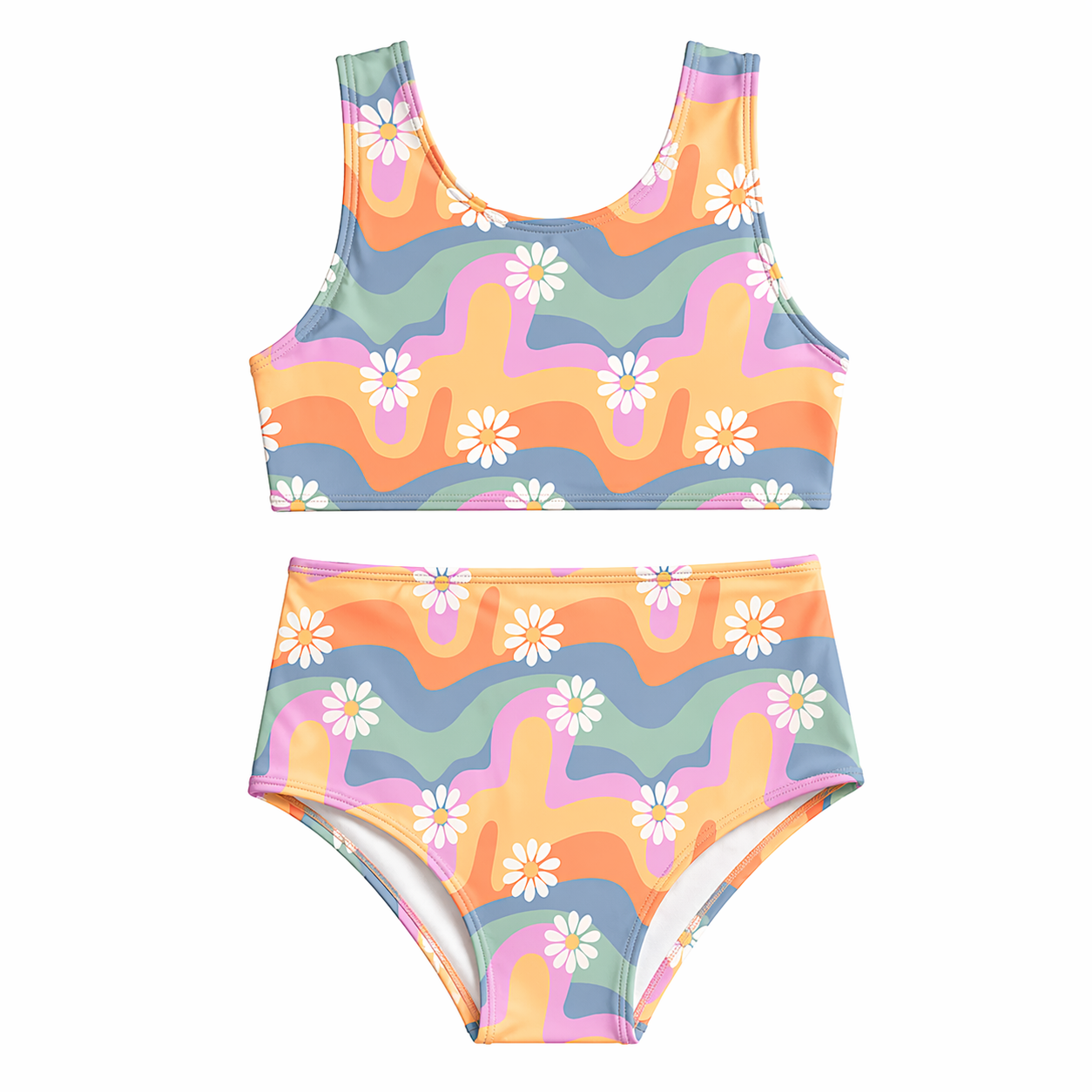Retro Bloom Two-Piece Swim 🌼