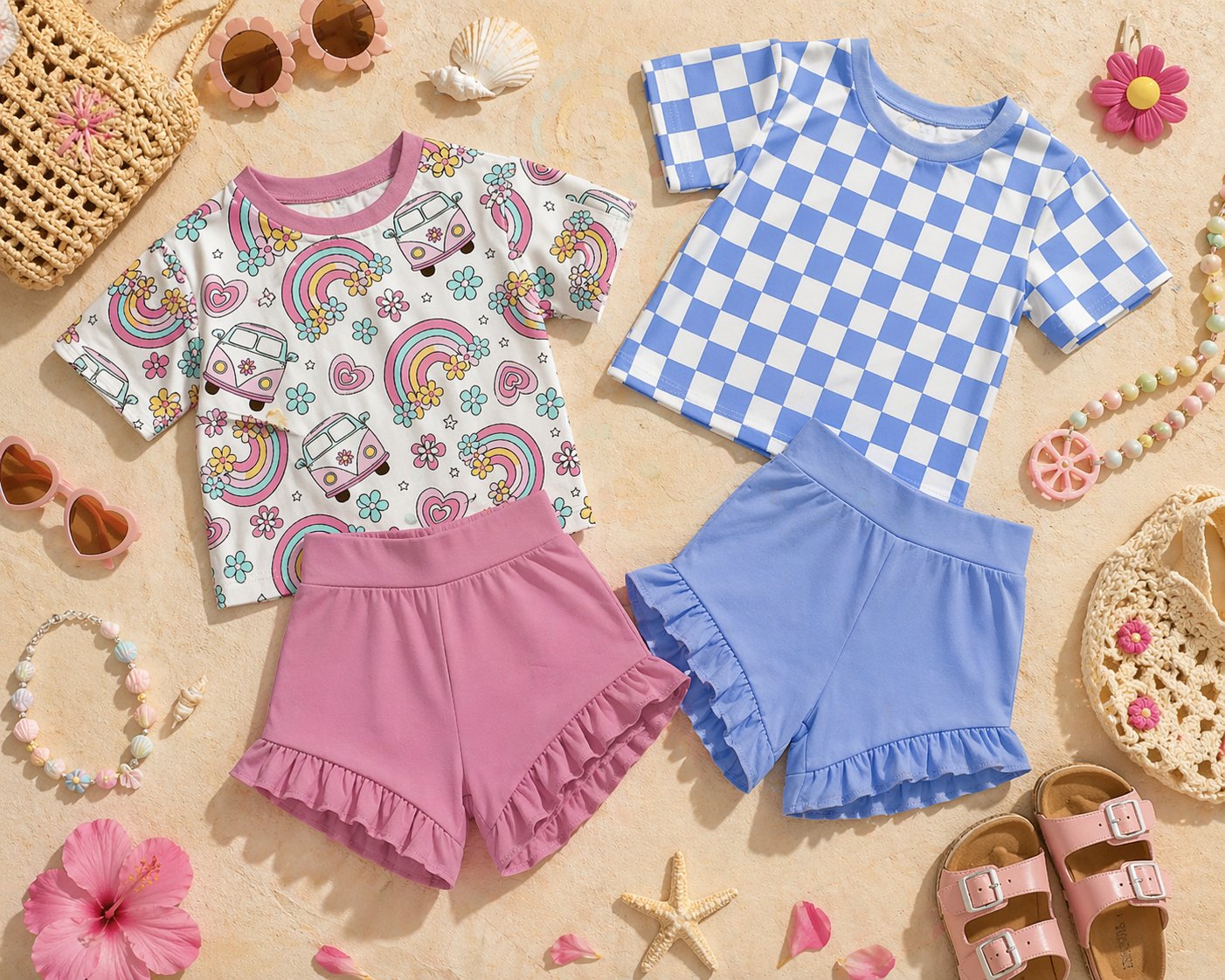 Retro Bloom Rainbow Set