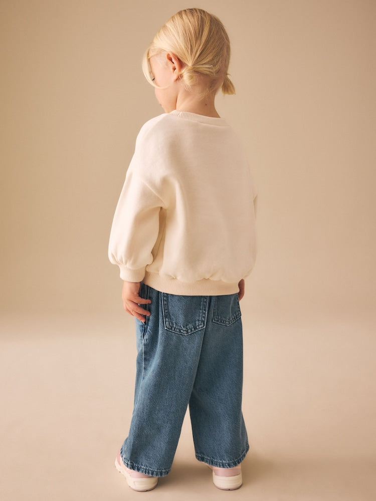 Cream Capybara Crew Neck Sweatshirt (3mths-7yrs)