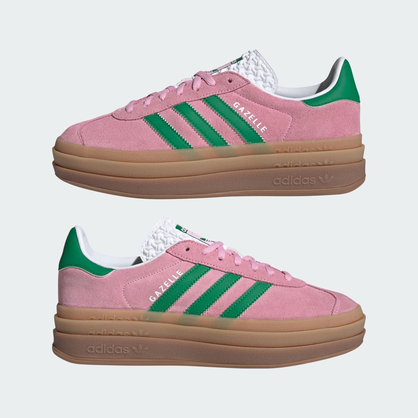 Gazelle Bold Shoes | True Pink / Green