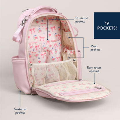 Ribbons & Roses Boss Plus™ Backpack Diaper Bag (Ships June 2026)