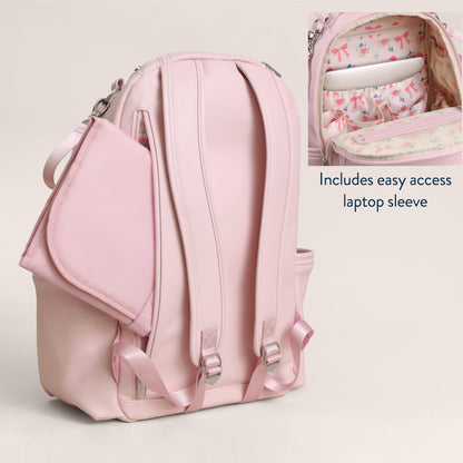 Ribbons & Roses Boss Plus™ Backpack Diaper Bag (Ships June 2026)