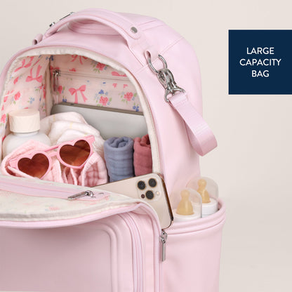 Ribbons & Roses Boss Plus™ Backpack Diaper Bag (Ships June 2026)