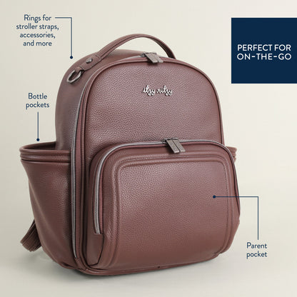 Espresso Itzy Mini Plus™ Diaper Bag Backpack