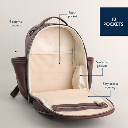 Espresso Itzy Mini Plus™ Diaper Bag Backpack