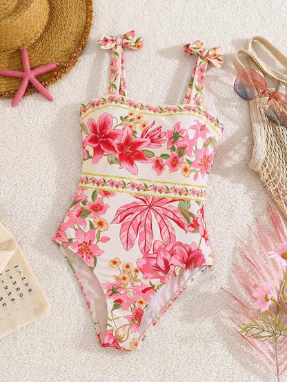 Palm Bloom Matching Swim Set