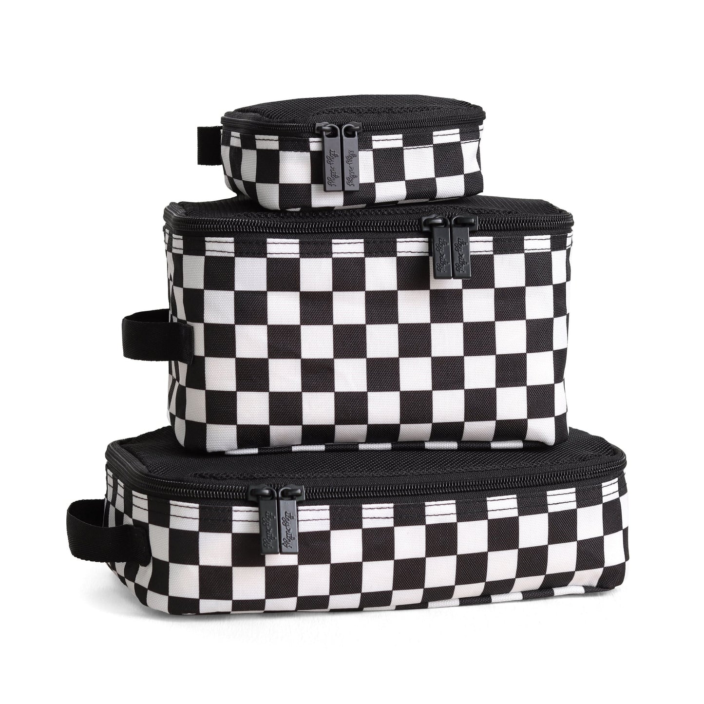 B&W Checkerboard Packing Cubes