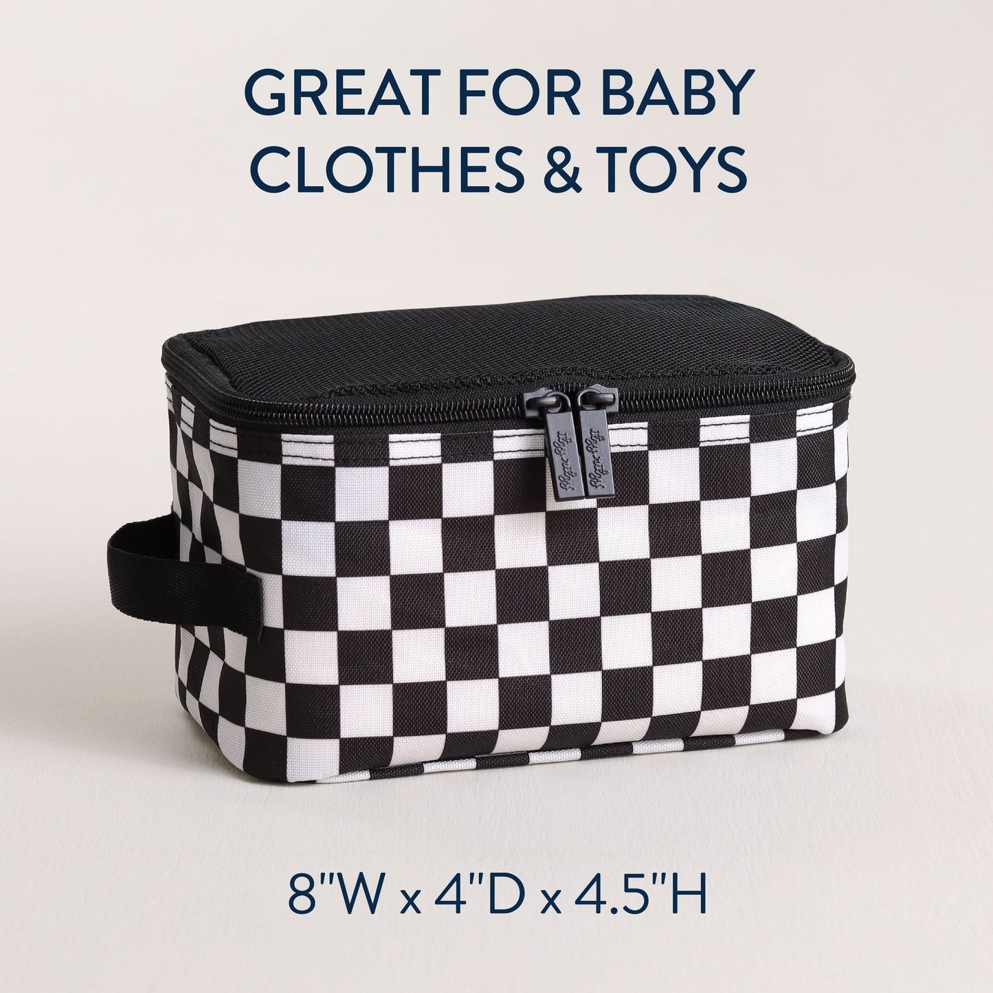 B&W Checkerboard Packing Cubes