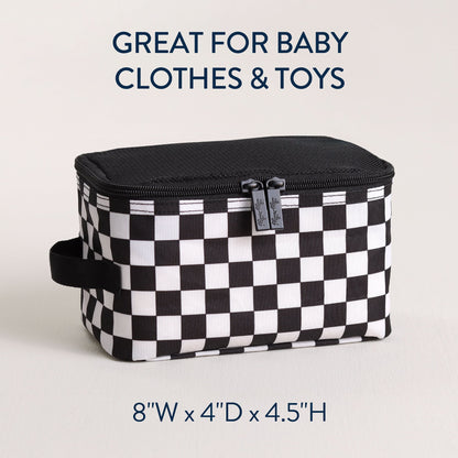 B&W Checkerboard Packing Cubes