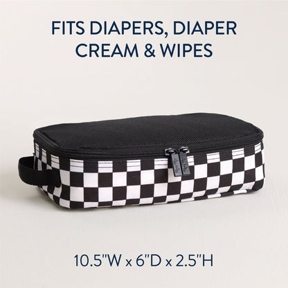 B&W Checkerboard Packing Cubes