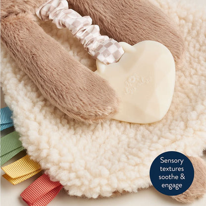 Itzy Lovey™ Plush and Teether Toy | Theo the Bear