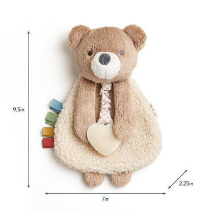 Itzy Lovey™ Plush and Teether Toy | Theo the Bear