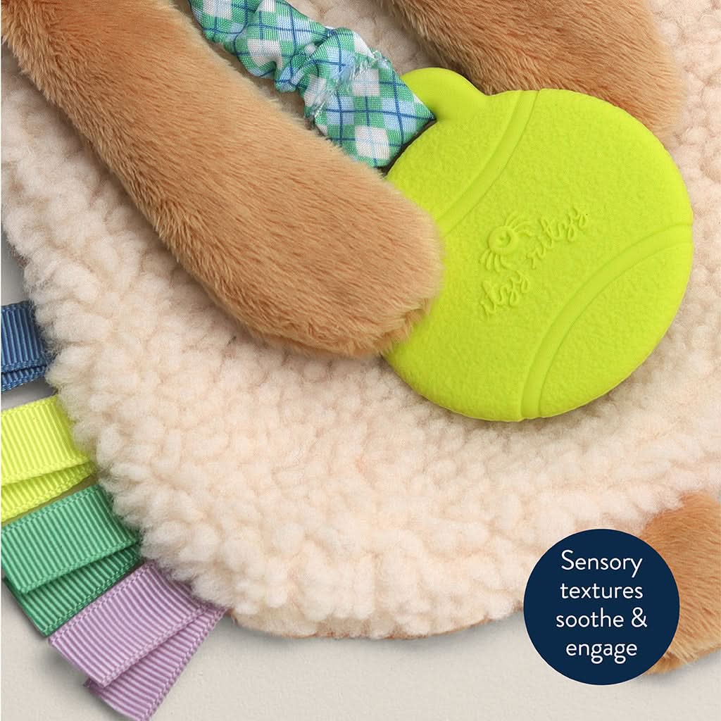 Itzy Lovey™ Plush and Teether Toy | Trevor the Puppy