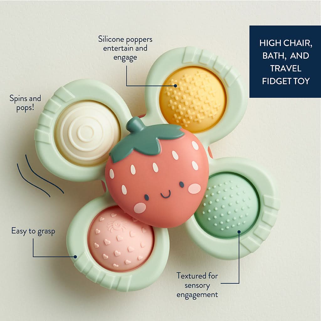 Itzy Pop & Whirl™ Fidget Spinner Travel & Bath Toy