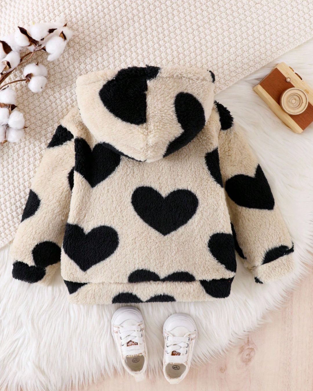 Cozy Hearts Sherpa Jacket