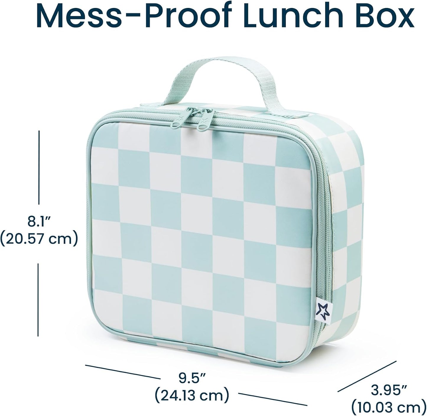 Tiny Twinkle Sage Checkers Lunch Bag