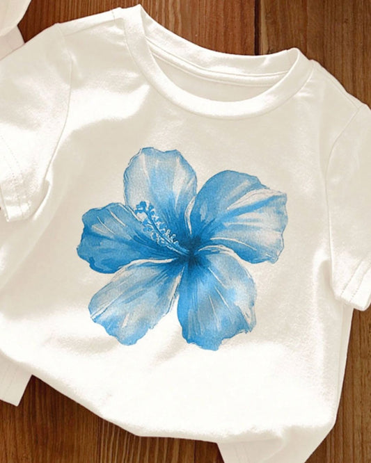 Blue Bloom Graphic Tee