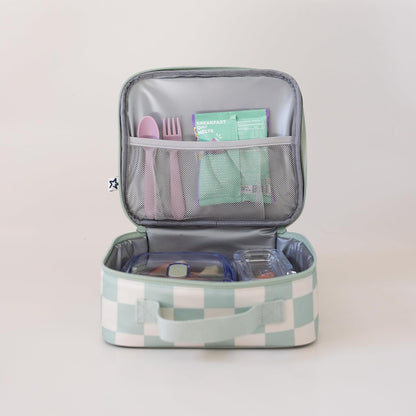 Tiny Twinkle Sage Checkers Lunch Bag