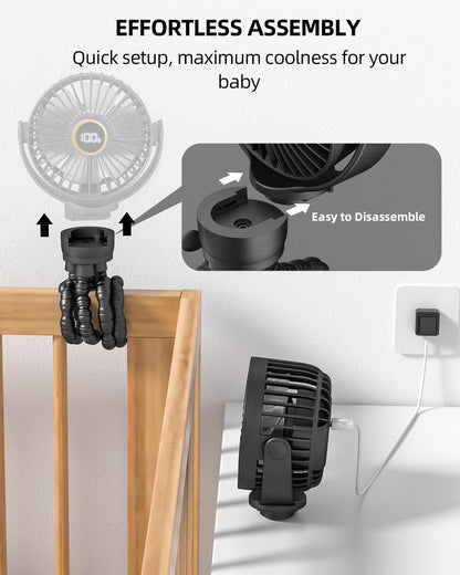 Uncommon Breeze 3-Speed Stroller Fan