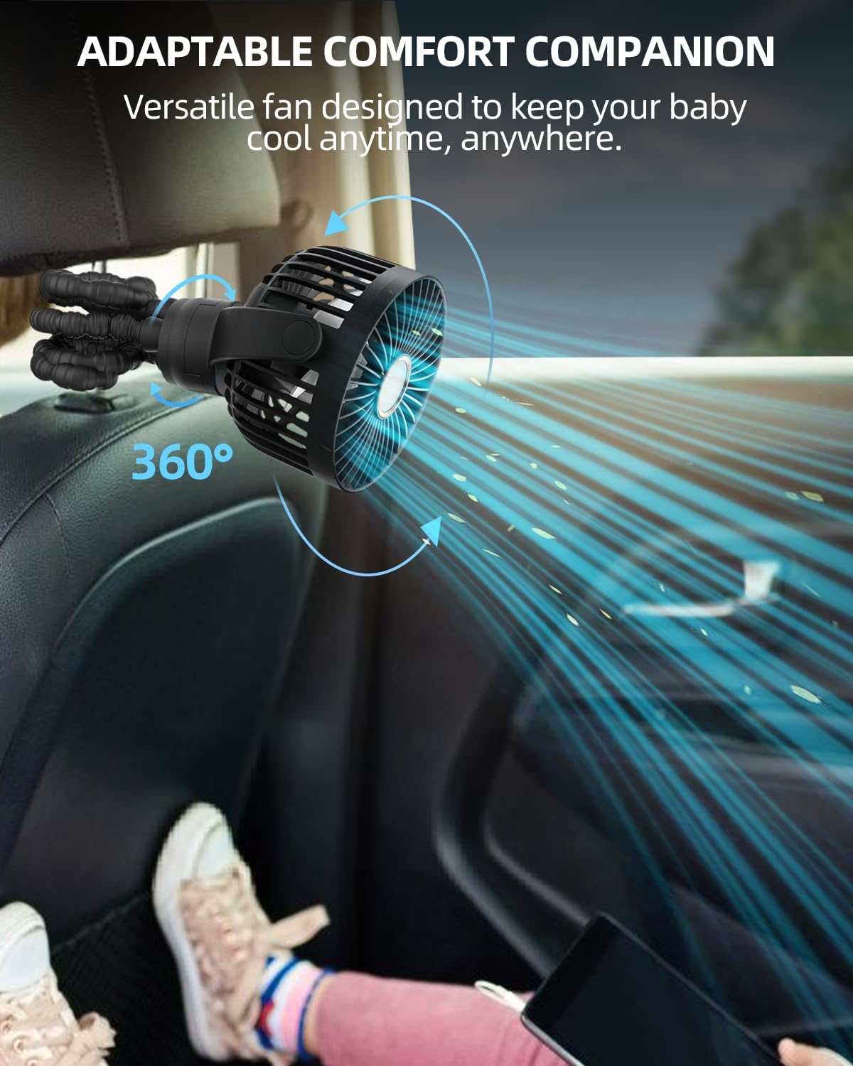 Uncommon Breeze 3-Speed Stroller Fan