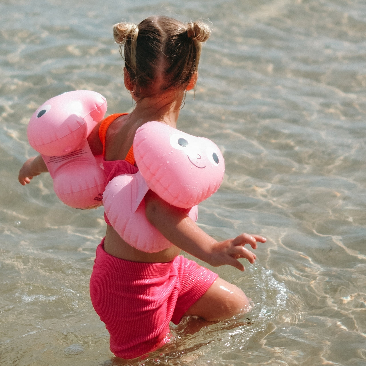Inflatable Arm Band Poppy the Peach Red