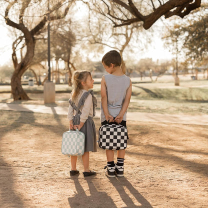 Tiny Twinkle Sage Checkers Lunch Bag