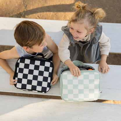 Tiny Twinkle Sage Checkers Lunch Bag
