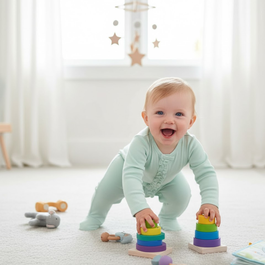 Grow with me magnetic coverall | Sage