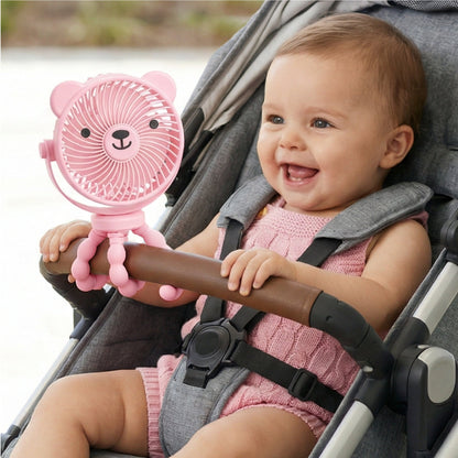 Itzy Breeze 3-Speed Stroller Fan | Pink