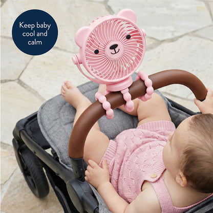 Itzy Breeze 3-Speed Stroller Fan | Pink