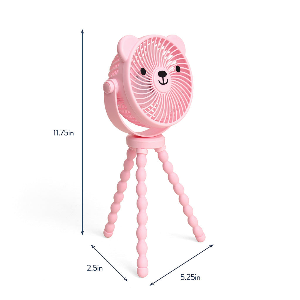 Itzy Breeze 3-Speed Stroller Fan | Pink