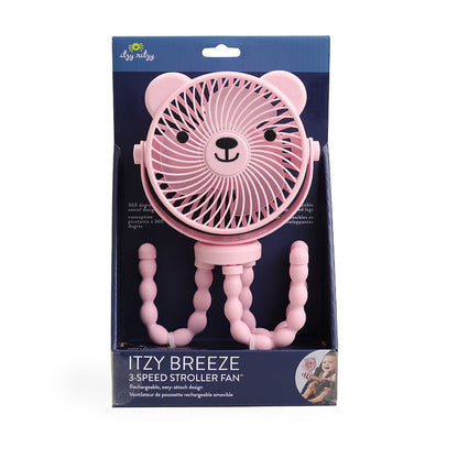 Itzy Breeze 3-Speed Stroller Fan | Pink