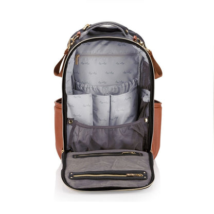 Boss Plus™ Large Diaper Bag Backpack - Coffee & Cream
