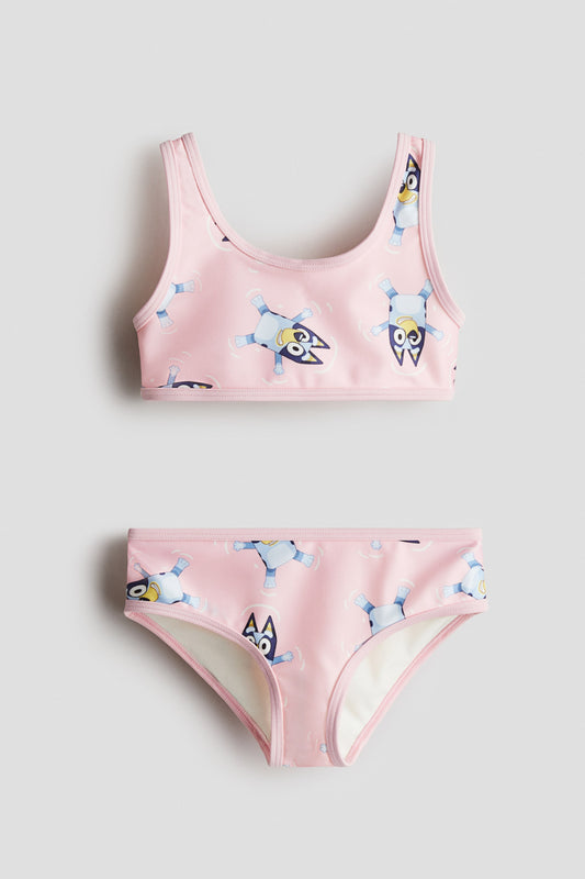 Light pink/Bluey Printed bikini