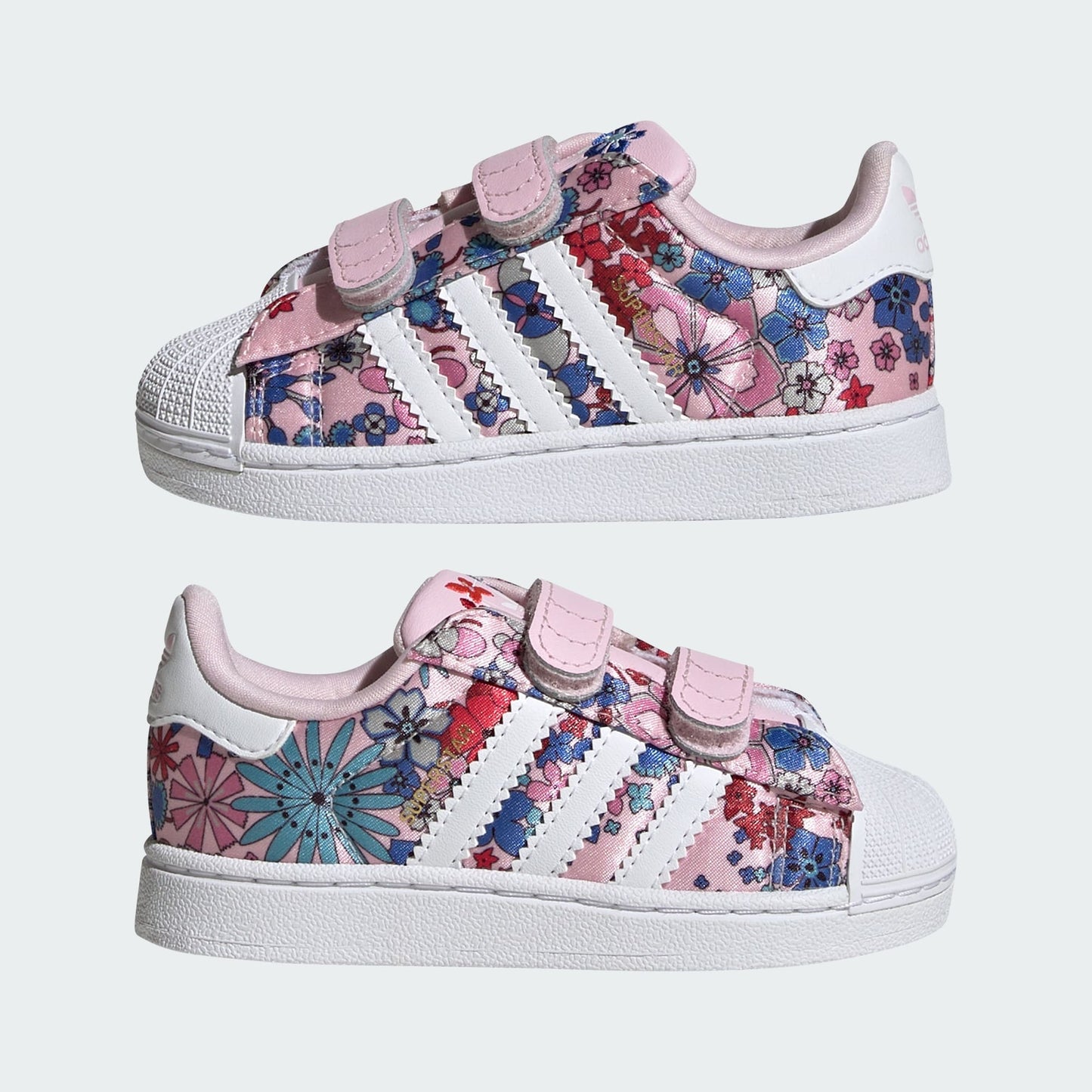 ADIDAS LIBERTY LONDON SUPERSTAR II COMFORT CLOSURE SHOES (0-3 years)