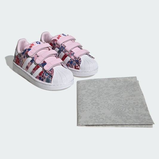 ADIDAS LIBERTY LONDON SUPERSTAR II COMFORT CLOSURE SHOES (4 -7 years)