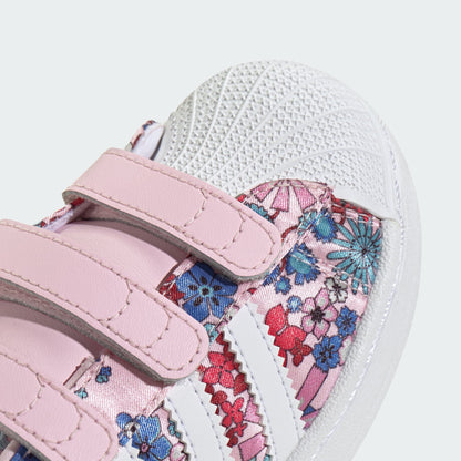 ADIDAS LIBERTY LONDON SUPERSTAR II COMFORT CLOSURE SHOES (4 -7 years)