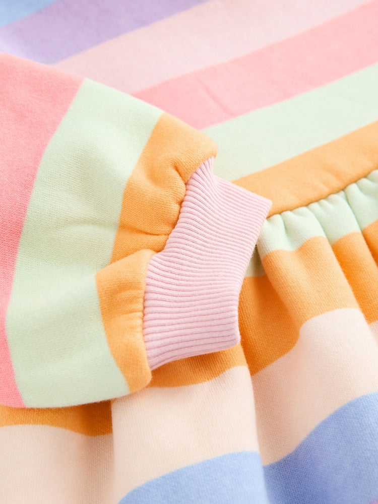 Rainbow Striped Sweat Dress (3mths-7yrs)