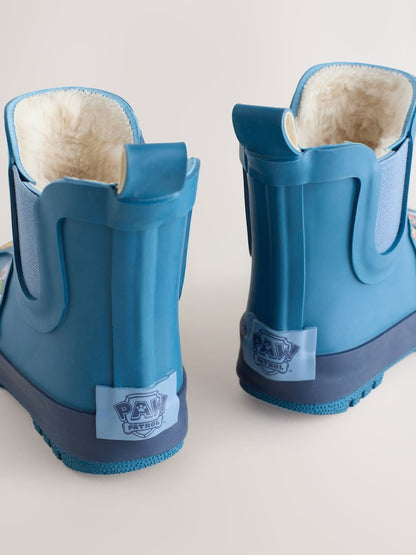 Blue Paw Patrol Warm Lined Ankle Wellies