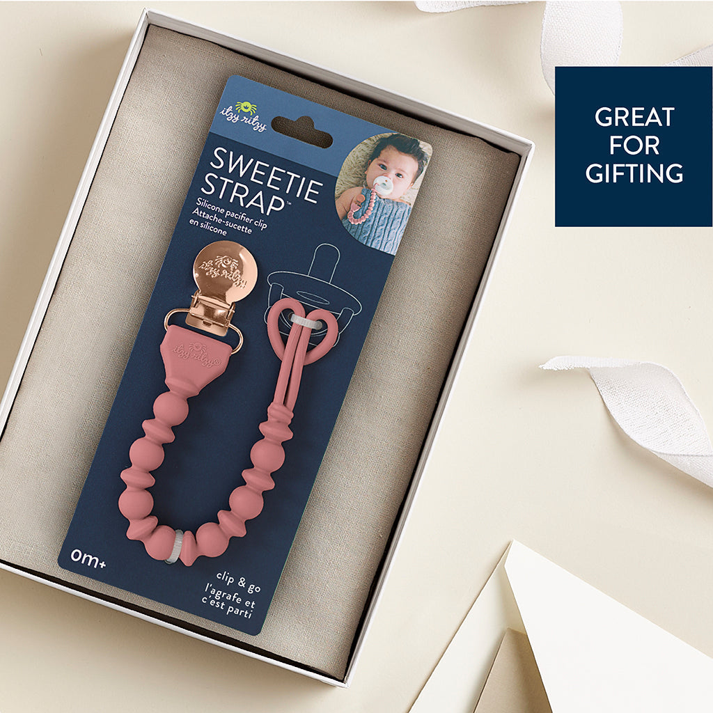 Sweetie Strap™ Silicone One-Piece Pacifier Clips