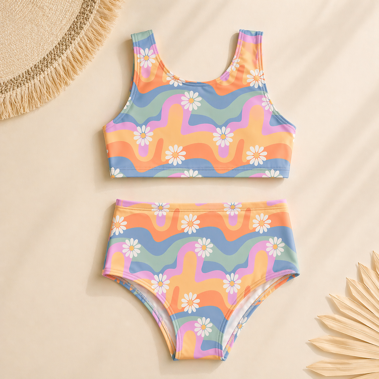 Retro Bloom Two-Piece Swim 🌼