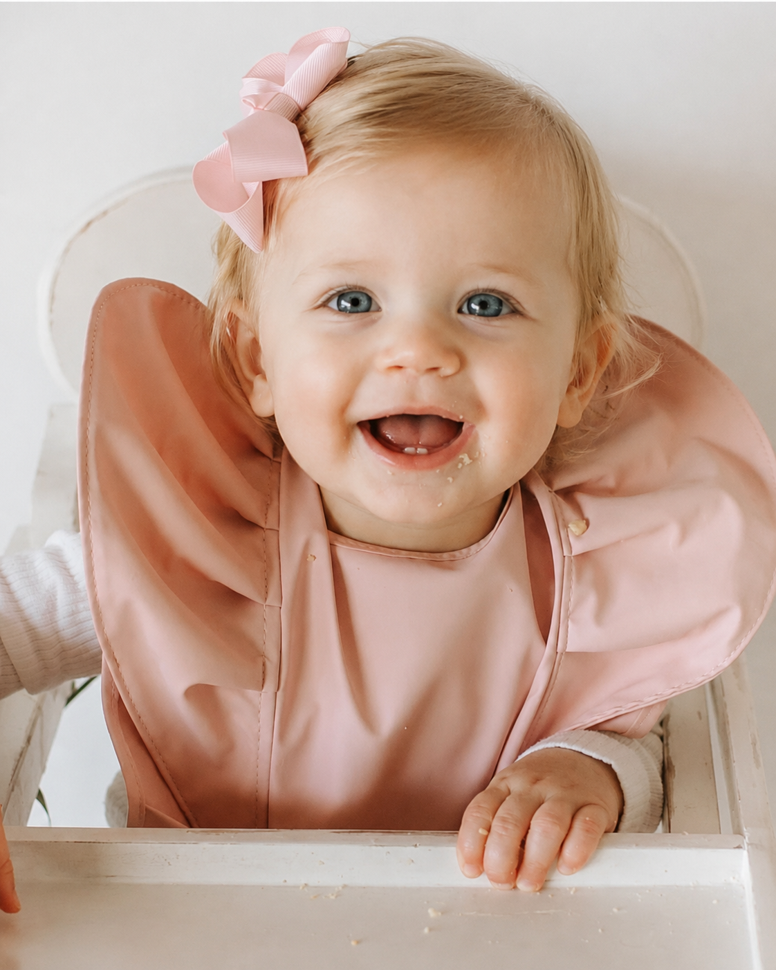 Waterproof Ruffle Bib Prima-Rose