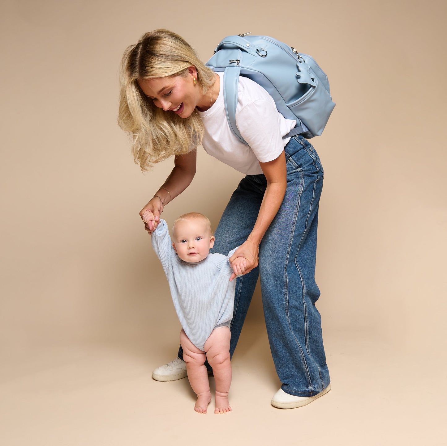 Teddy Blue Boss Plus™ Backpack Diaper Bag