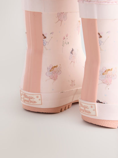 Fairy Pink Character Thinsulate Lined Cuff Wellies