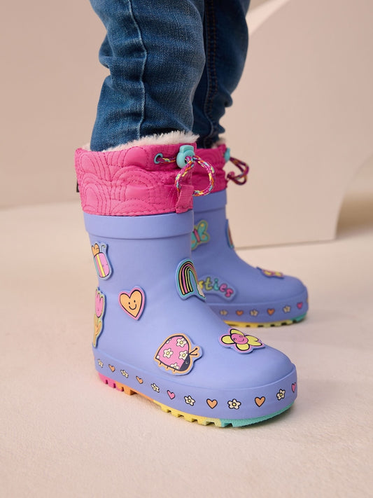 Purple Character Thinsulate Lined Cuff Wellies