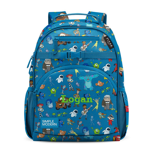 Pixar Mashup on Blue Fletcher Kids' Backpack (4-7 years)